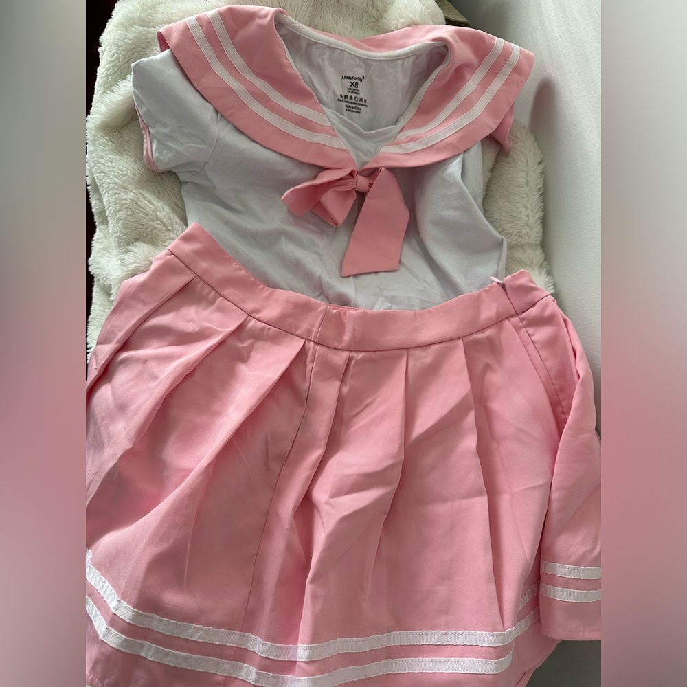 Sailor Moon/ Little For Big Pink Onesie Cosplay 2pc Set XS - Picture 2 of 4